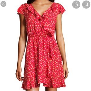 NOT FOR SALE Cherry blossom faux wrap dress